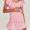 LoveShackFancy Roux Mini Skirt - PINK DIVINE Skirts
