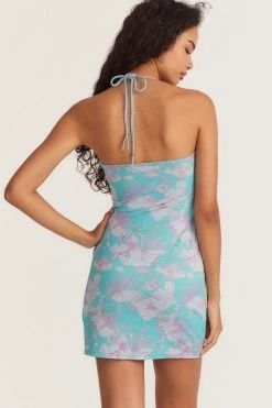 LSF The Vacation Edit LoveShackFancy X Hurley Mini Halter Dress