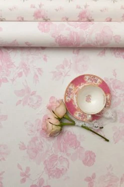 LoveShackFancy Everblooming Rosettes Wallpaper Home Decor
