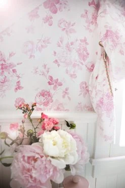 LoveShackFancy Everblooming Rosettes Wallpaper Home Decor