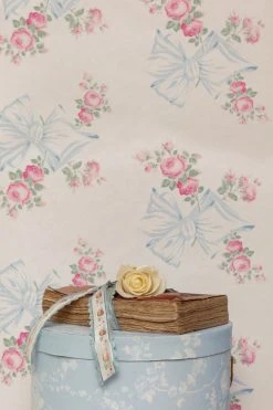 LoveShackFancy Home Decor Rosa Beaux Wallpaper