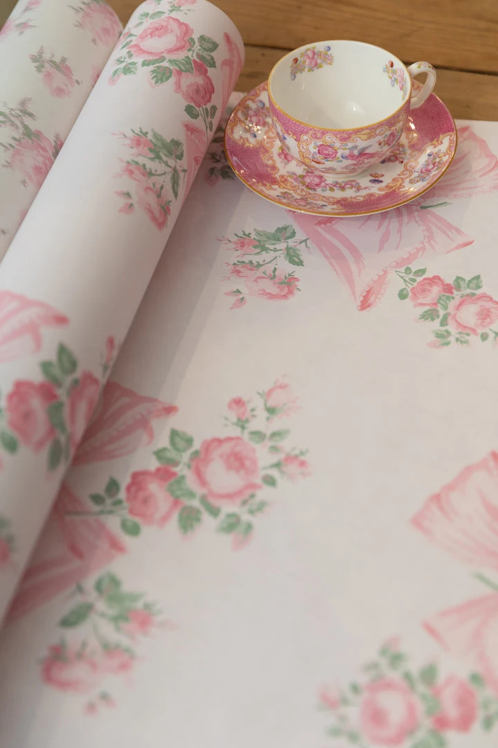 LoveShackFancy Rosa Beaux Wallpaper - PINK MINT Home Decor 3 LoveShackFancy Rosa Beaux Wallpaper - PINK MINT Home Decor