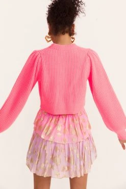 LoveShackFancy Tops Avignon Cropped Cardigan Sweater