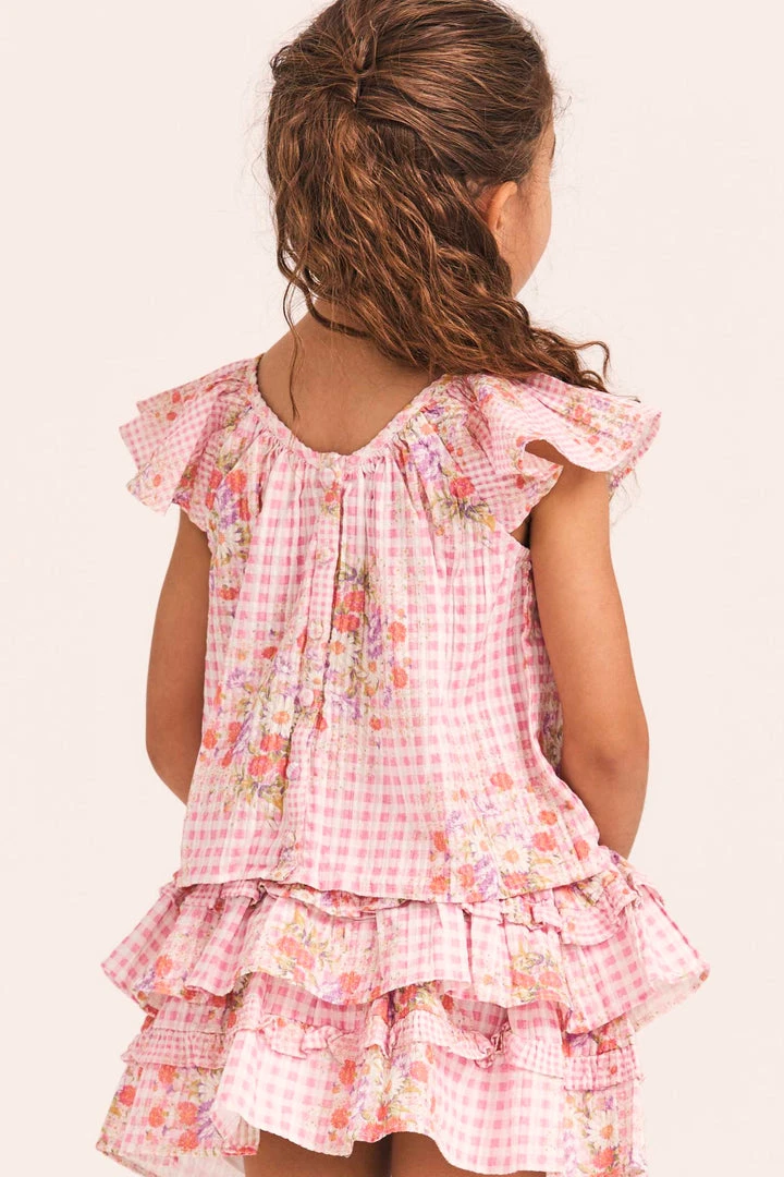 LoveShackFancy Girls Billie Skirt Little Girls 7 LoveShackFancy Girls Billie Skirt Little Girls