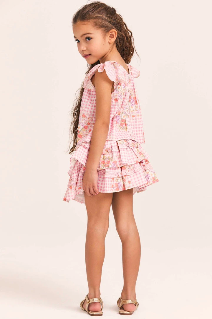 LoveShackFancy Girls Billie Skirt Little Girls 8 LoveShackFancy Girls Billie Skirt Little Girls