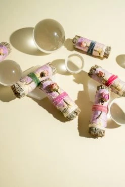 LSF Home Decor Blue Sage And Rose Smudge Stick