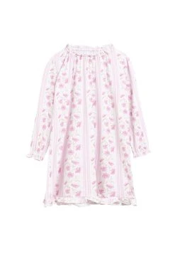 LoveShackFancy LSF X Stripe & Stare Girls Long Nightdress Little Girls