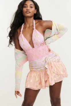 LSF Cambria Halter Mini Dress