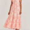LSF Galil Midi Dress - CORAL ROMANCE Dresses