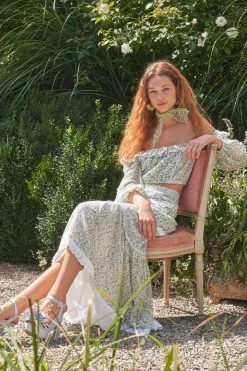 LoveShackFancy Tops Dorabella Crop Top