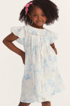 LSF Girls Flutter Sleeve Gown