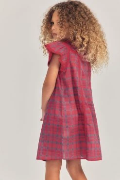 LoveShackFancy Little Girls Girls Flutter Sleeve Mini Gown