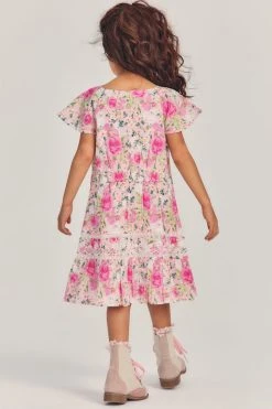 LoveShackFancy Girls Mini Victorian Maxi Dress