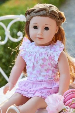 LoveShackFancy X American Girl Doll Fancy Flutter Top