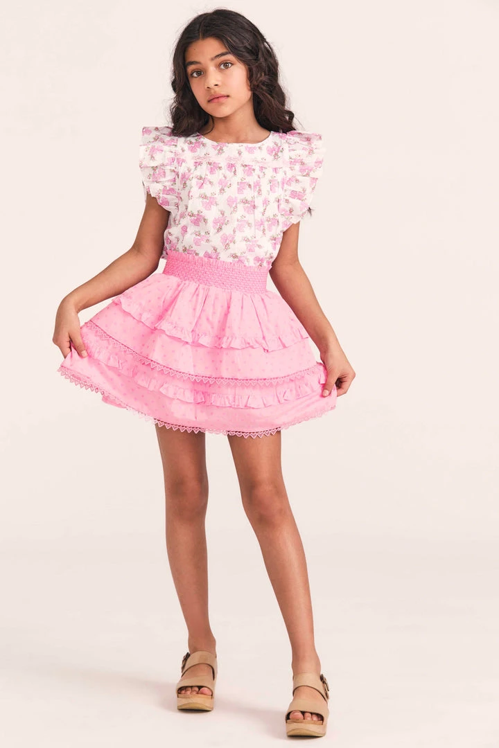 LoveShackFancy X American Girl Girls Rosy Ruffle Billie Skirt 4 LoveShackFancy X American Girl Girls Rosy Ruffle Billie Skirt
