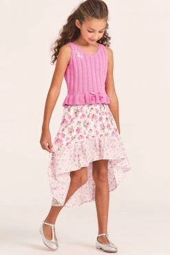 LoveShackFancy X American Girl Girls Floral Flutter Skirt