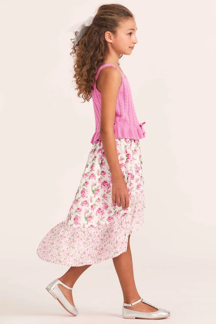 LoveShackFancy X American Girl Girls Floral Flutter Skirt 6 LoveShackFancy X American Girl Girls Floral Flutter Skirt