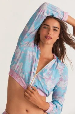 LSF Tops LoveShackFancy X Hurley Cropped Bomber Jacket