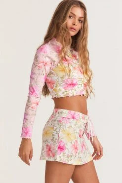 LSF LoveShackFancy X Hurley Cropped Rashguard