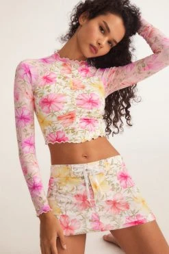 LSF LoveShackFancy X Hurley Cropped Rashguard