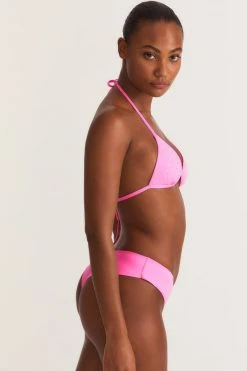 LSF LoveShackFancy X Hurley Rhinestone Triangle Bikini Top Swim