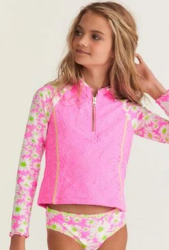 LSF Mommy & Me LoveShackFancy X Hurley Girls Rashguard Set