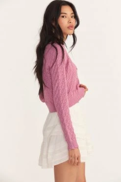 LoveShackFancy Janie Cropped Cardigan
