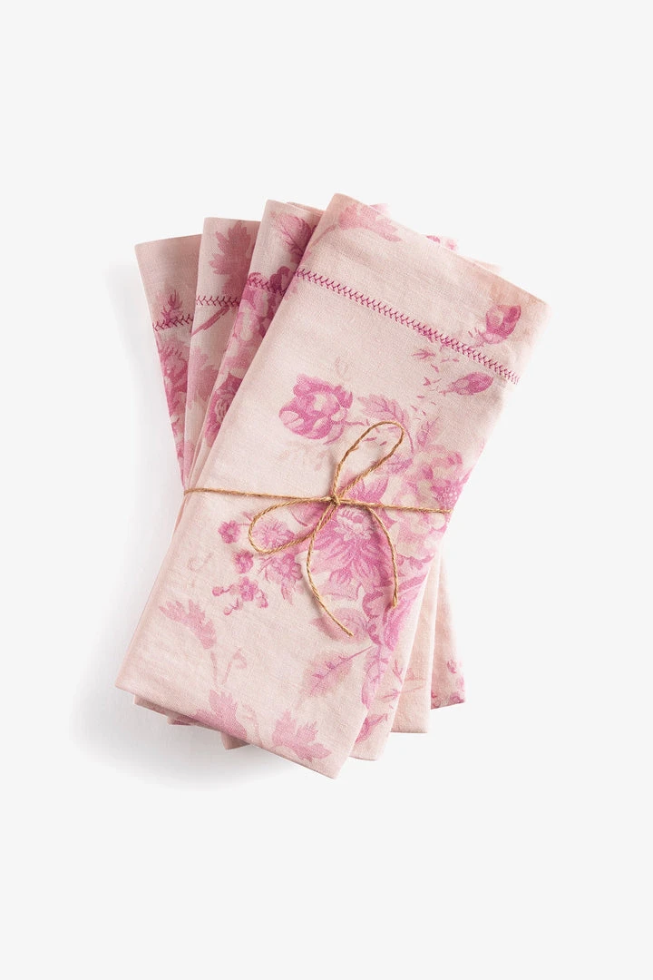 LoveShackFancy Linen Napkin Set 37 LoveShackFancy Linen Napkin Set