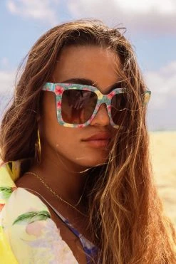 LSF Accessories Novella Floral Sunglasses