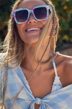 LSF Accessories Novella Floral Sunglasses