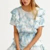 LoveShackFancy Natasha Mini Dress - PACIFIC INDIGO HAND DYE Dresses