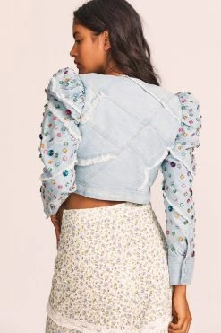 LoveShackFancy Eleora Crop Jacket Sets
