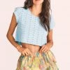 LoveShackFancy Tops Rubin Cropped Tee