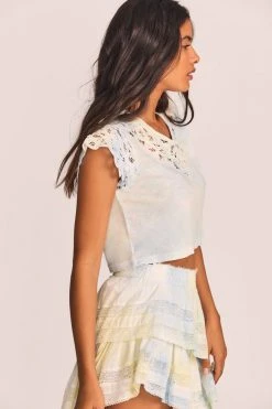 LoveShackFancy Rubin Lace Tee