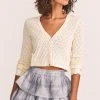 LoveShackFancy Janie Cropped Cardigan
