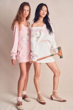 LoveShackFancy New Arrivals Roz Mini Skirt