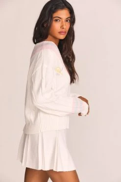 LoveShackFancy New Arrivals Malaine V-Neck Pullover