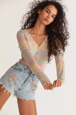 LSF Asteria Crop Cardigan Tops