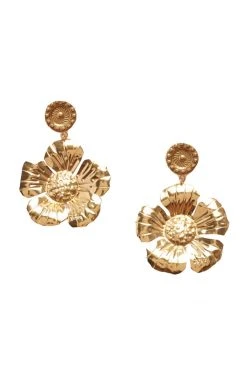 LSF Accessories LoveShackFancy X Lova The Flower Gold Earrings