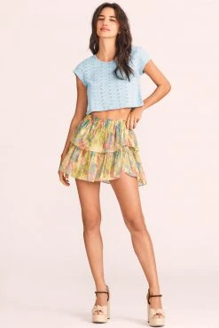 LoveShackFancy Skirts Ruffle Mini Skirt