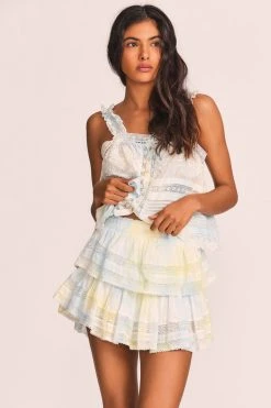 LoveShackFancy Ruffle Mini Skirt