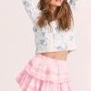 LoveShackFancy Skirts Ruffle Mini Skirt