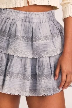 LoveShackFancy Skirts Ruffle Mini Skirt