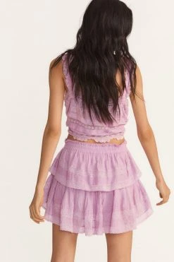 LoveShackFancy Skirts Ruffle Mini Skirt