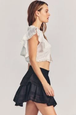 LoveShackFancy Ruffle Mini Skirt