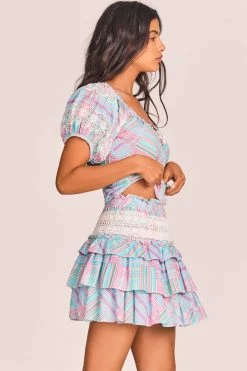 LoveShackFancy Corbett Mini Skirt