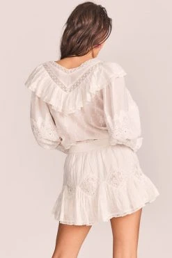 LoveShackFancy Adia Mini Skirt Skirts