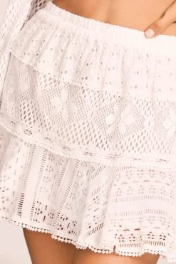 LoveShackFancy Diamond Mini Skirt Skirts