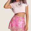 LSF New Arrivals Kalasie Mini Skirt - RASPBERRY SPARKLE 1 LSF New Arrivals Kalasie Mini Skirt - RASPBERRY SPARKLE