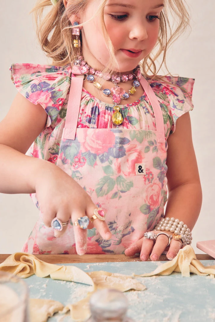 LoveShackFancy X Hedley & Bennett Little Girls Kitchen Apron 3 LoveShackFancy X Hedley & Bennett Little Girls Kitchen Apron